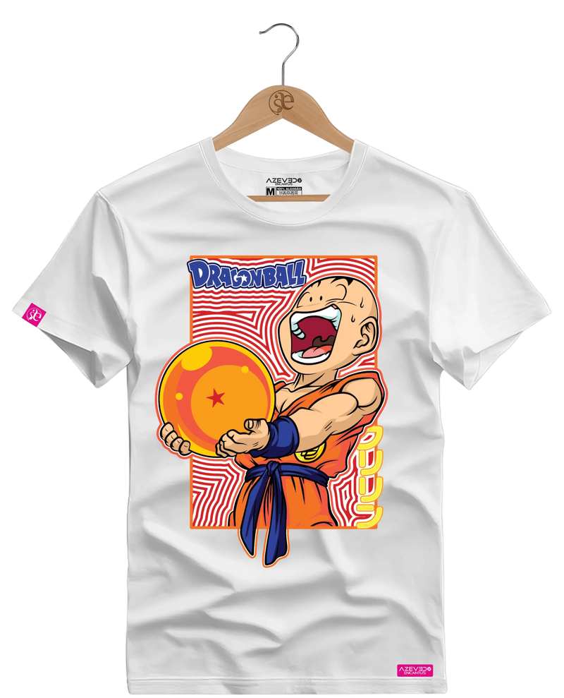 Camiseta Algodão Premium Krillin - Azevedo Encantu's