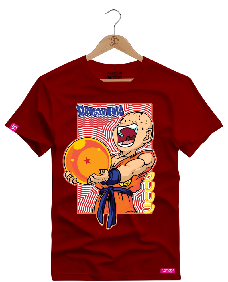 Camiseta Algodão Premium Krillin - Azevedo Encantu's