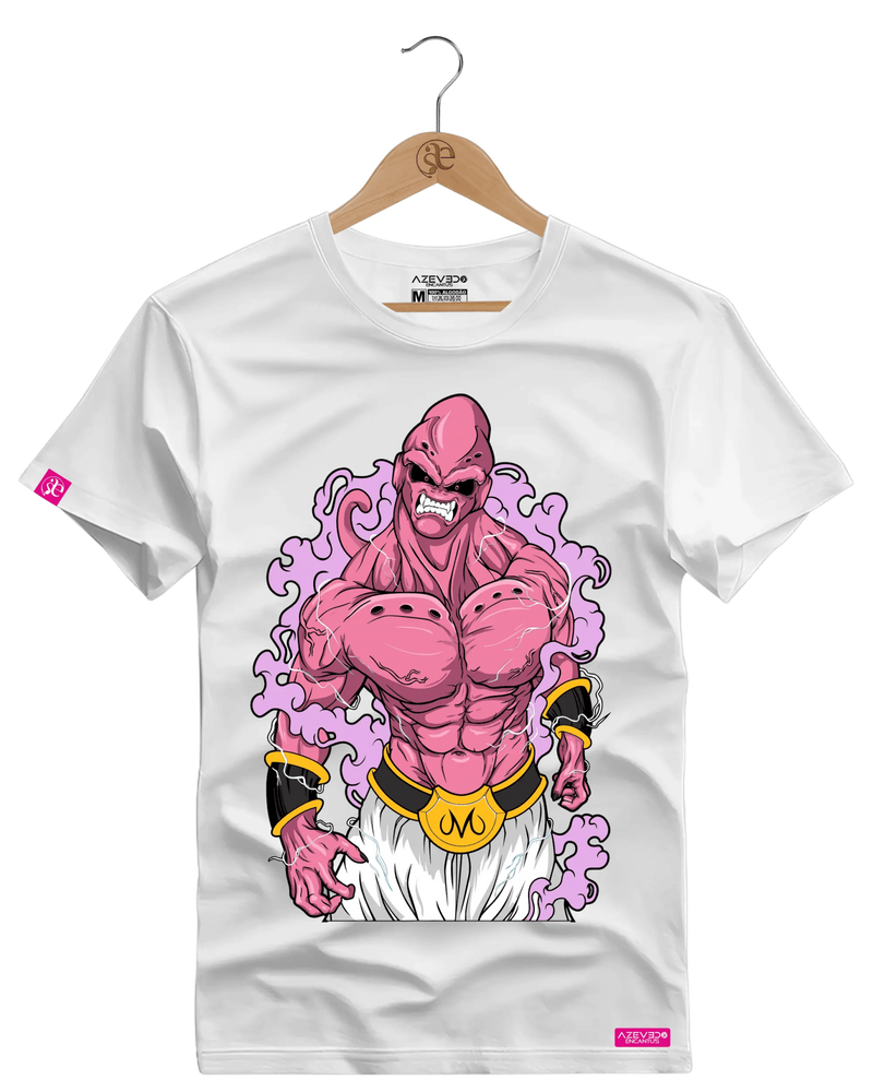 Camiseta Algodão Premium Majin Boo - Azevedo Encantu's